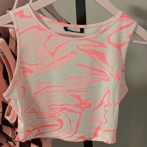 Marble Tank Top - Pink
